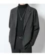 Plain Single-Breasted Blazer