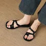 Toe-Loop Slide Sandals