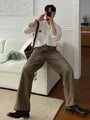 Mid Rise Washed Wide Leg Jeans