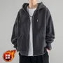 Plain Zip-Up Hoodie