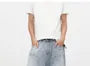 Mid Rise Washed Wide Leg Jorts
