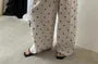 Drawstring Waist Polka Dot Baggy Pants