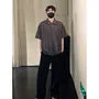 Shor-Sleeve Perforated Plain Polo Shirt