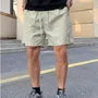 Drawstring Waist Plain Track Shorts