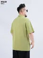 Short-Sleeve Plain Polo Top