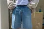 Low Rise Denim Shorts