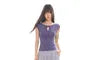 Cap Sleeve Tie Neck Plain Keyhole Top