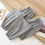 Couple Matching Drawstring Waist Plain Harem Pajama Pants (Various Designs)