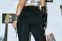 Plus Size High Rise Drawstring Ruched Flared Pants