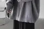 Lightweight Henley-Neck Knit Hoodie