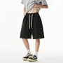 Drawstring Waist Plain Sweat Shorts