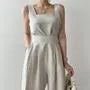 Sleeveless Top / Wide Leg Pants