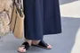 High Waist Plain Cropped Wide Leg Pants