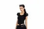 Low Rise Plain Sequin Double Breasted Panel Mesh Mini A-Line Skirt