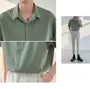 Short-Sleeve Plain Shirt
