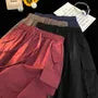 Drawstring Waist Plain Cargo Shorts