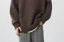 Crew Neck Plain Sweater