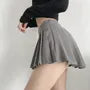 Mid Rise Pleated Mini Skirt