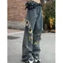 Low Rise Distressed Baggy Jeans
