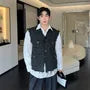 Tweed Tasseled Button-Up Vest