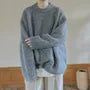 Crew Neck Plain Oversized Sweater