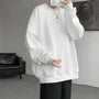 Round Neck Plain Embossed Sweatshirt