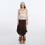 Halter Neck Striped Slim-Fit Tank Top