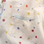 Pajama Set: Long-Sleeve Lapel Collar Dotted Button-Up Top + Pants