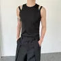 Crew Neck Plain Strappy Tank Top
