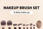 Set of 11: Makeup Brush + Makeup Blender Beauty Sponge + Triangle Powder Puff