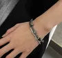 Stainless Steel Beaded Layered Bracelet
