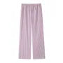 Elastic Waist Striped Straight Leg Pajama Pants