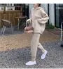 Set: Plain Hoodie + High Rise Harem Sweatpants