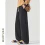 Drawstring Waist Plain Loose Fit Sweatpants