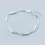 925 Sterling Silver Segment Bar Bracelet