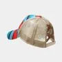 Mesh Panel Striped Baseball Cap