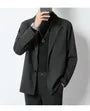 Plain Single-Breasted Blazer