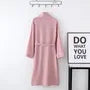 Couple Matching Plain Contrast Trim Tie Waist Pajama Robe (Various Designs)
