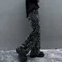 High Waist Sequined Wide Leg Pants