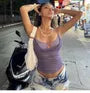 Cutout Sheer Crop Camisole Top