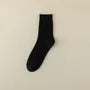 Plain Knit Crew Socks