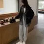 Drawstring Waist Plain Harem Sweatpants