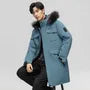 Faux Fur Zip-Up Long Parka