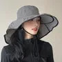 Foldable Contrast Trim Sun Hat