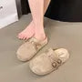 Dual Strap Faux Leather Mules