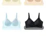 [90B - 105D] Plus Size Lace Trim Cutout Wireless Bra