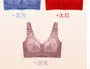 [90B - 120F] Plus Size Plain Lace Wireless Bra