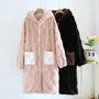 Couple Matching Checkered Hooded Flannel Button Robe