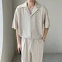 Short-Sleeve Plain Shirt