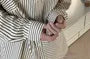 Long-Sleeve Striped Asymmetrical Shirt